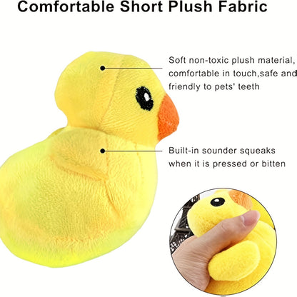 Squeaky Dog Toys 14 Pack Stuffed Plush Fruits Vegetables Set Crinkle Chew Toys for Puppies Small Medium Dogs Teething Safe Non-Toxic Machine Washable