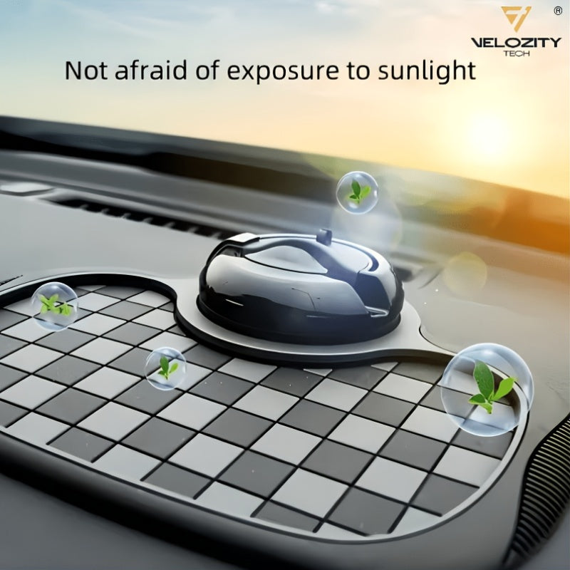 Anti-Slip Mat for Car Dashboard, 2026 New Multifunctional Car Anti-Slip Mats with Temporary Parking Number, Universal Rotatable Vehicle Mounted Anti-Slip Mat Phone Holder