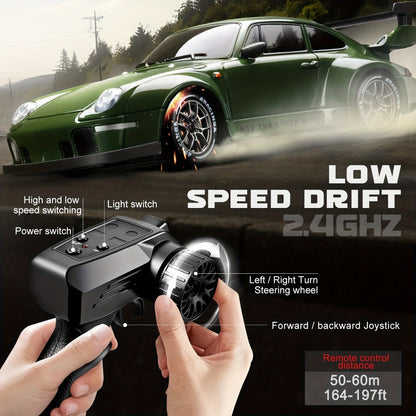 Drift RC Car 1:24 Scale S814 High-Speed 360° Spin Remote Control Stunt Car for Kids Teens Adults – Indoor Outdoor Drift Vehicle Toy, Birthday Christmas Gift, 5 Colors Grey Orange Blue Green Purple