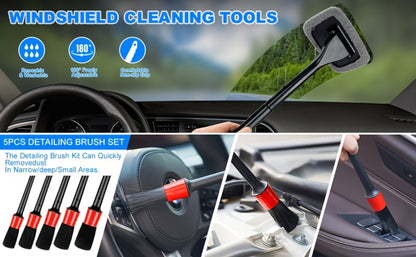 Complete Car Cleaning Kit – 19 or 41-Piece Wash & Interior Detailing Set with Vacuum, Bucket & Tire Brush