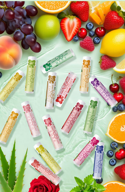 Flavored Lip Balm Set 16 Pack – Assorted Scented Moisturizing Lip Balms for Long-Lasting Hydration & Natural Shine | Bulk Lip Care Kit for Dry Lips | Gift Set for Women, Girls & Teens, All Skin Types