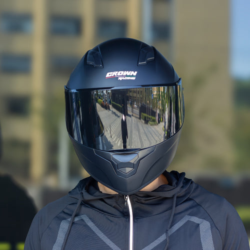 Crown Racing Motorcycle Helmets for Man And Women Full Face with 2 Visor
