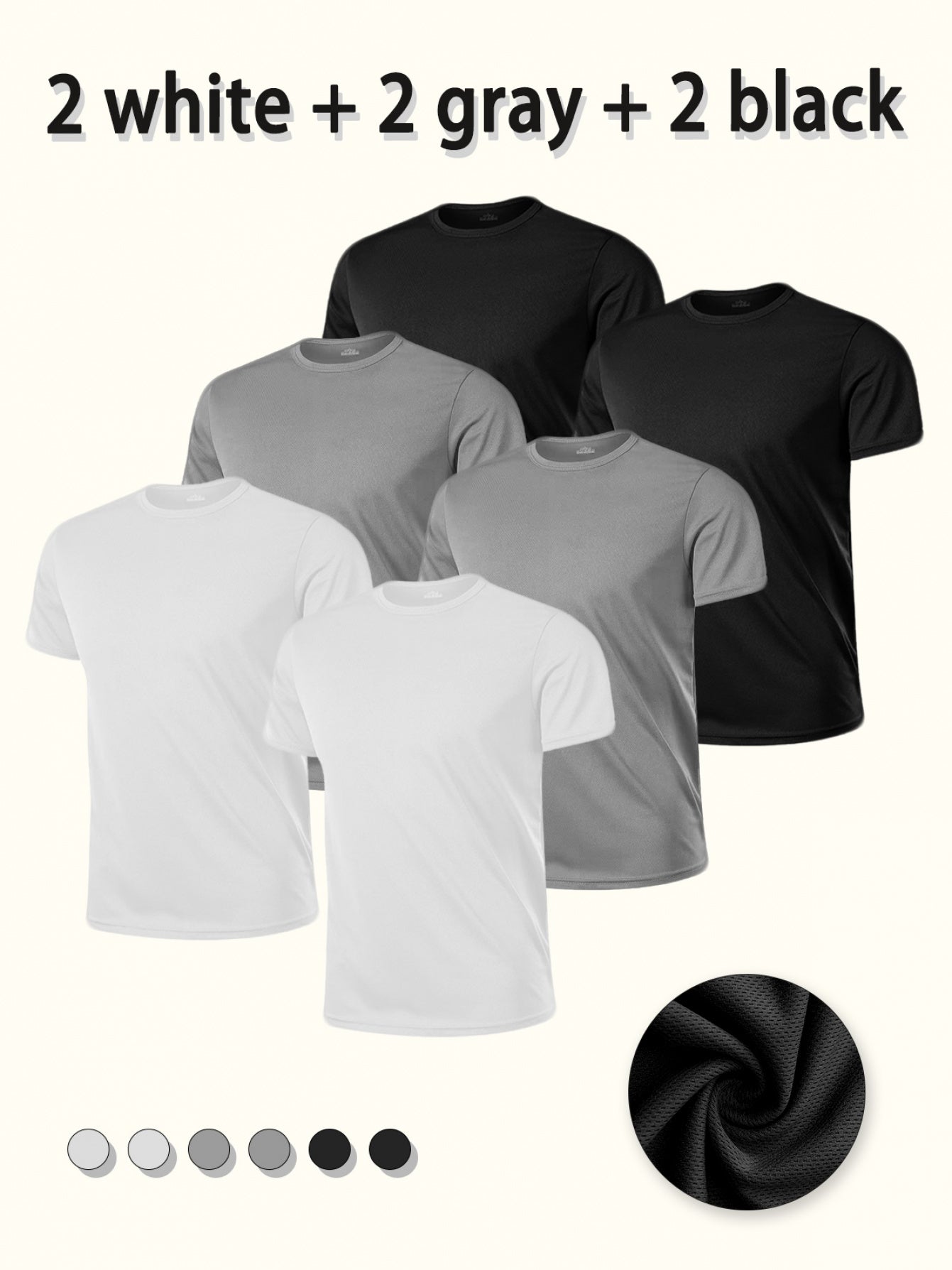 Men's Essential T-Shirt - Crew Neck Short Sleeve Everyday Style