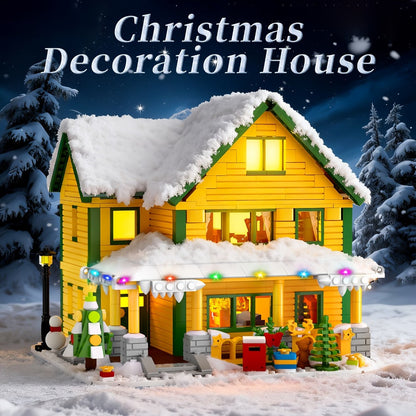 Christmas Story Building Blocks Set 1146 Pcs – LED Lit Classic Movie Style Christmas House Model Character Figures Holiday Display Decoration Family Gift Adults Kids