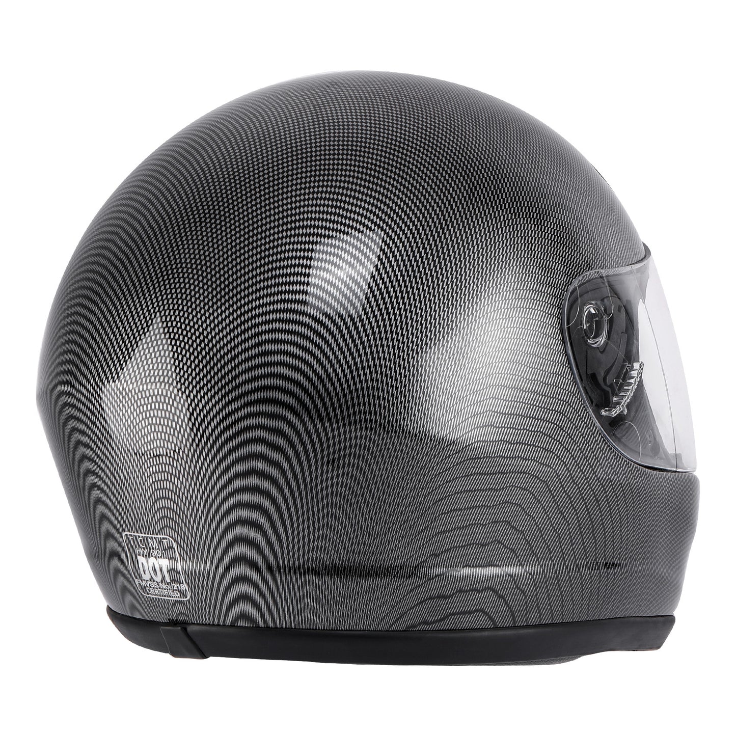 TCMT Motorcycle Carbon Fiber Flip Up Full Face Street Adult Helmet DOT S M L XL