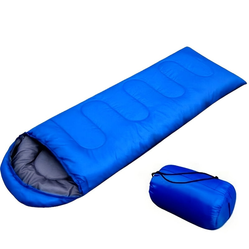 Lightweight 4 Season Sleeping Bag Envelope Design with Drawstring Closure Adjustable Hood Strap Portable Camping Sleep Bag for Backpacking Hiking Mountaineering Travel Indoor Outdoor