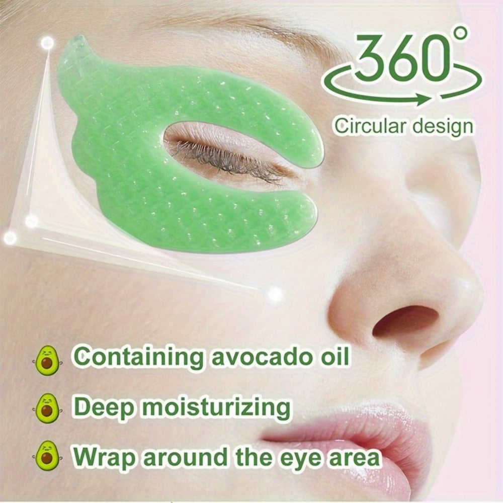Collagen Eye Mask with Shea Butter & Avocado Oil - Hydrating Under Eye Patches for Dark Circles, Puffiness & Fine Lines, Deep Firming Eye Care 3 Boxes