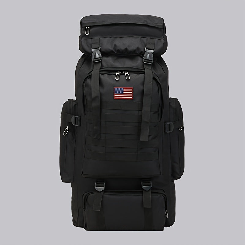 Military Hiking Backpack 80L – Tactical 3-Day Assault Pack Oxford Fabric DIY System for Camping Hunting Travel Unisex