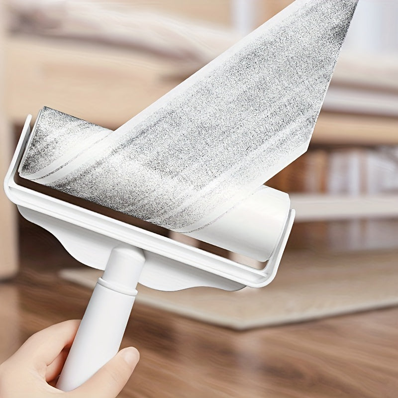 Lint Roller with 49-Inch Extendable Handle for Pet Hair Removal – Reusable Sticky Roller for Sofa, Carpet, Clothes, Floor & Furniture, Tear-Off Design, White