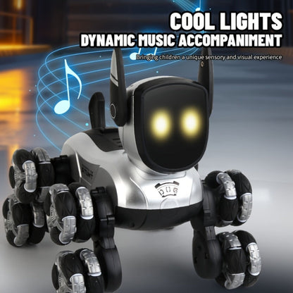 Robot Dog Toy for Kids – RC Smart Interactive Electronic Pet with Remote Control, Music & Action Show, Stunt Moves, Rechargeable STEM Gift for Boys & Girls Ages 3 4 5 6 8, Birthday Christmas Halloween
