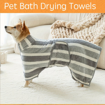 Microfiber Pet Towel Quick-Dry Super Absorbent Dog Bath Towel for Bathing Swimming Beach Outdoor S M L Gray Soft Lightweight Dog Grooming Towel