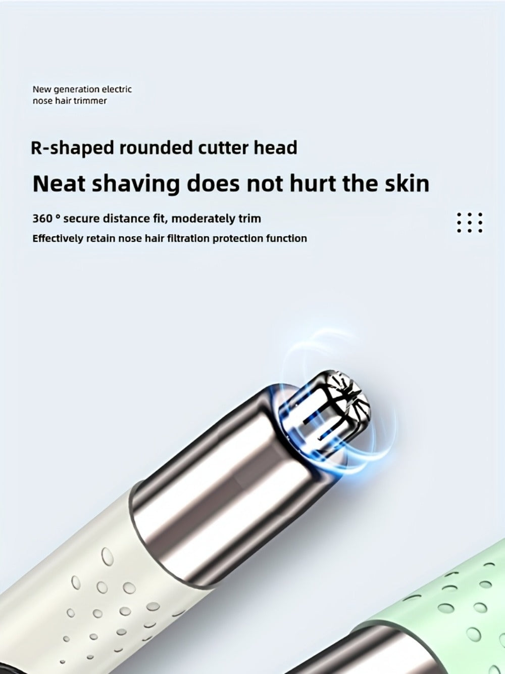 Nose Hair Trimmer Electric – USB Rechargeable Stainless Steel Unisex Trimmer for Nose, Ear & Eyebrow Hair, No-Pull Painless Cutting, Portable Stylish Design for Men & Women