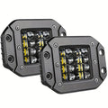 Flush Mount LED Pods, 5 Inch 40W 12V 24V LED Light Bar Work Light For Truck Suv Atv Off Road, Without Battery