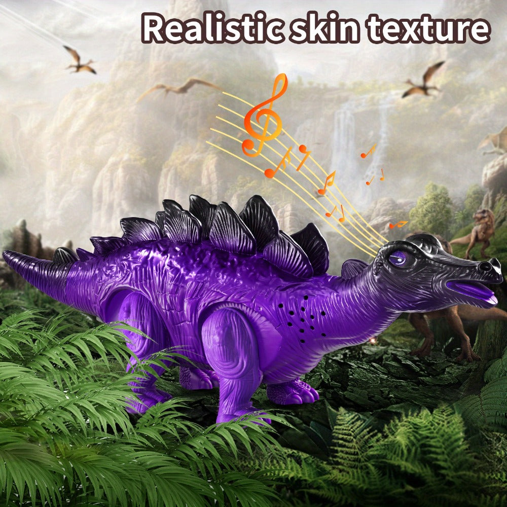 Electric Walking Dinosaur Toys Set of 3 with Sound, Light & Walking Functions – Interactive Moving Dino Toy Collection, Birthday Christmas Gift for Boys Girls Ages 3-7