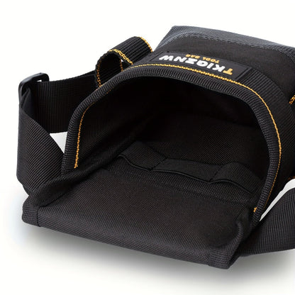 Tool Belt Pouch Heavy Duty Electrician | Adjustable Strap Multi-Compartment Organizer with Zipper | Professional Tool Bag for Plumbers Mechanics Electricians Equipment Storage