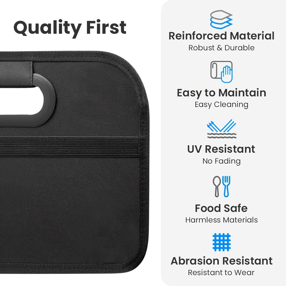Foldable Car Storage Box, Portable And Durable with Handle, Suitable for All Cars, Suvs, And Minivans, Ideal for Indoor And Outdoor Storage