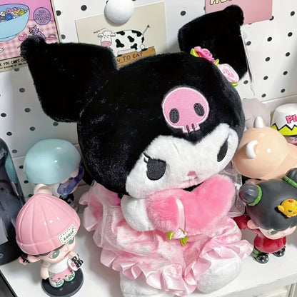 Kawaii Sanrio Plush Toy 12 Inch – Hello Kitty Kuromi My Melody Stuffed Animal Doll for Girls Kids Teens, Soft Huggable Kawaii Character Gift Birthday Christmas Valentine