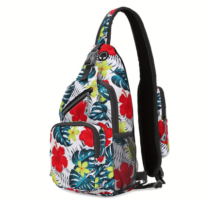 Crossbody Bag for Women & Men, Large Capacity Single Shoulder Bag with Zipper, Lightweight Multi-Pocket Design, Casual Sling Bag for Travel, Hiking, Work & Daily Use – Multiple Colors Available