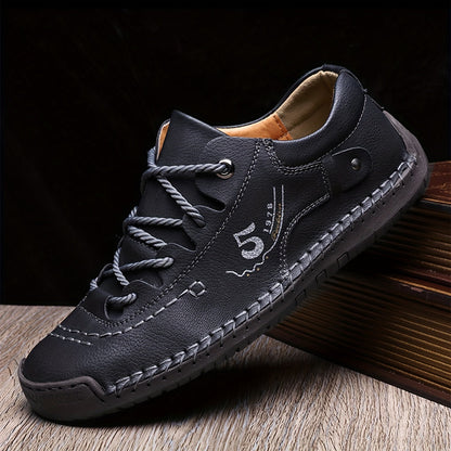 Men's Casual Walking Sneakers - Hand-Stitched Style
