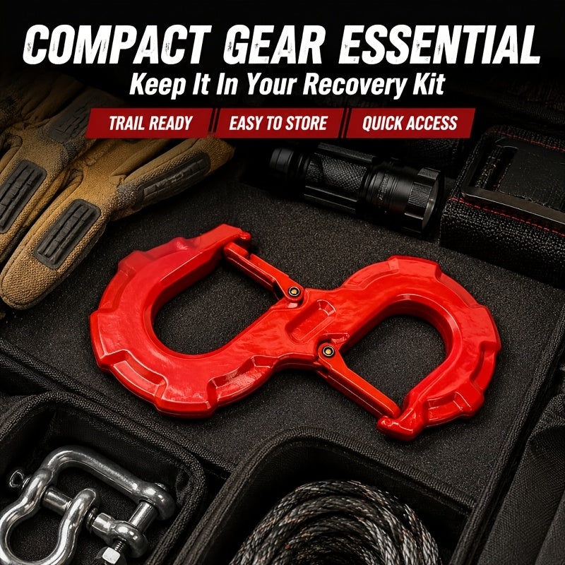 Multi Functional High-quality S-shaped Trailer Tow Hook, Heavy-duty G80 Alloy Steel, Towing Hook Load Capacity Of 33000 Pounds, Suitable For Off-road Rescue, Trucks, Trailers, SUVs And Other Vehicles, Essential For Outdoor Adventure Travel