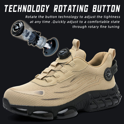 Men's Work & Safety Shoes - Puncture Resistant & Breathable Comfort