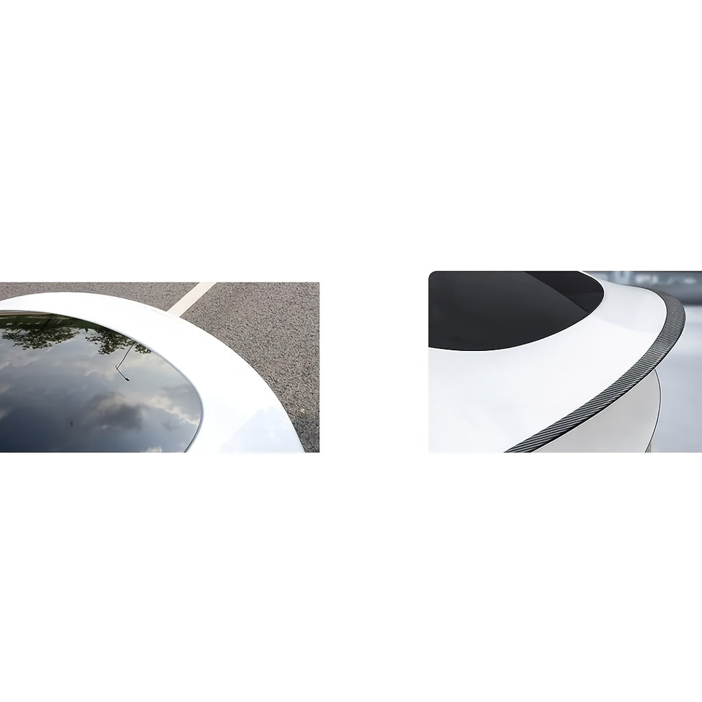 for Tesla Model 3 Rear Wing Single-layer Rear Trunk Spoiler with Carbon Fiber Texture Easy to Install