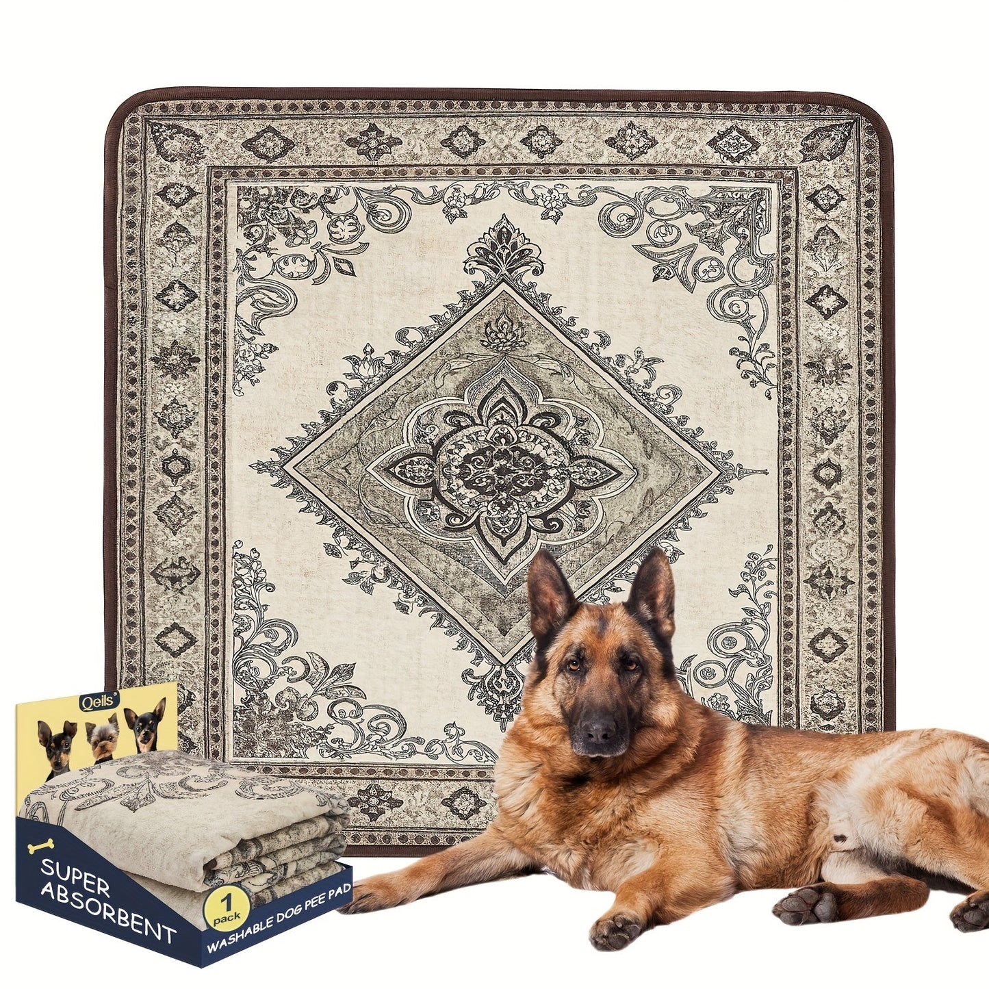 Washable Reusable Dog Pee Pads – Super Absorbent Non-Slip Puppy Training Pads in Multiple Sizes | Heavy-Duty Leakproof Pet Pads for Floor, Crate, Couch & Whelping | 3 Patterns, 4 Size Options