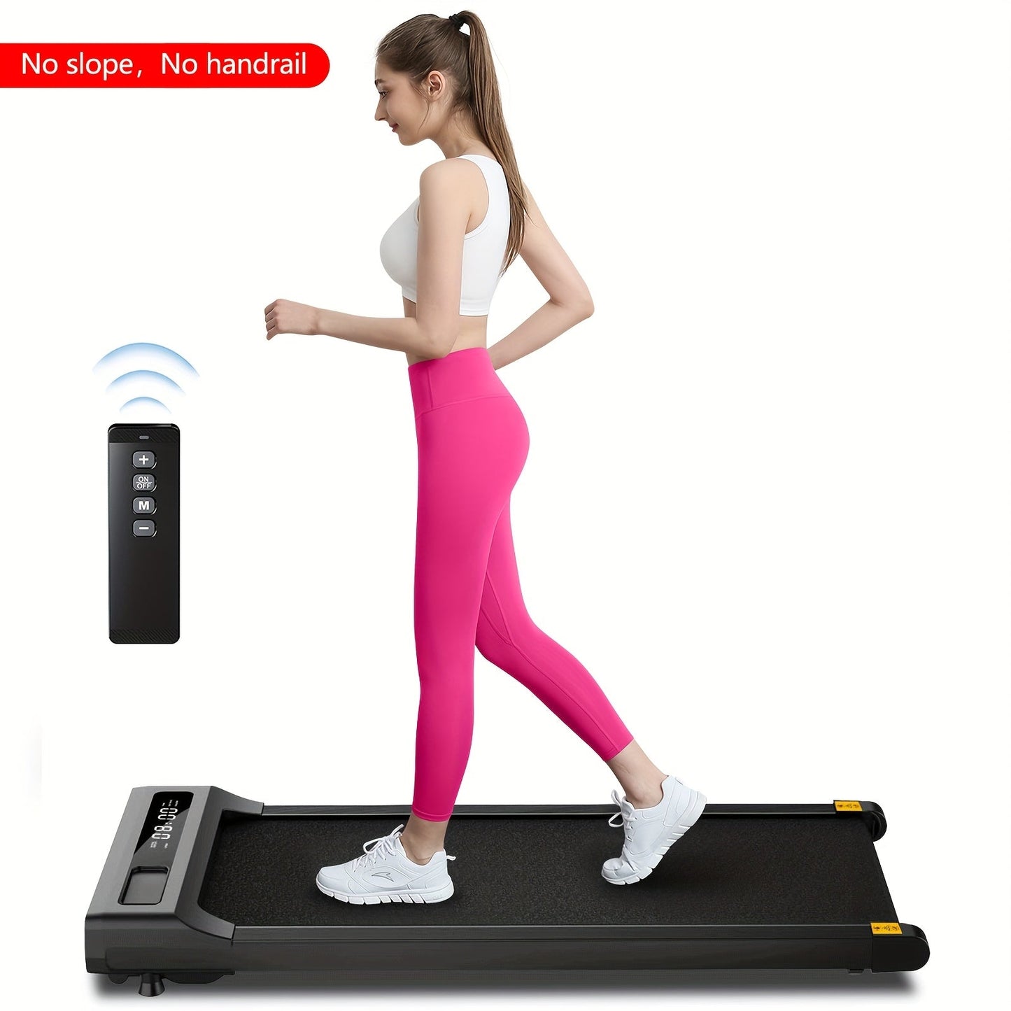 Incline Foldable Treadmill Walking Pad – 300lb Capacity, Portable with Handles, Under Desk Compact Design for Home & Office Use – 3 Model Options