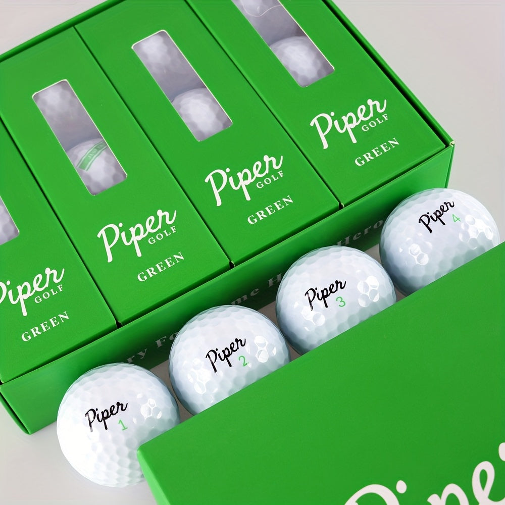 Golf Balls 3-Ply PU Cover with Soft Feel & High Visibility Colors, Professional Distance Golf Ball for Competitive Play and Training, Ideal for Adult Golfers