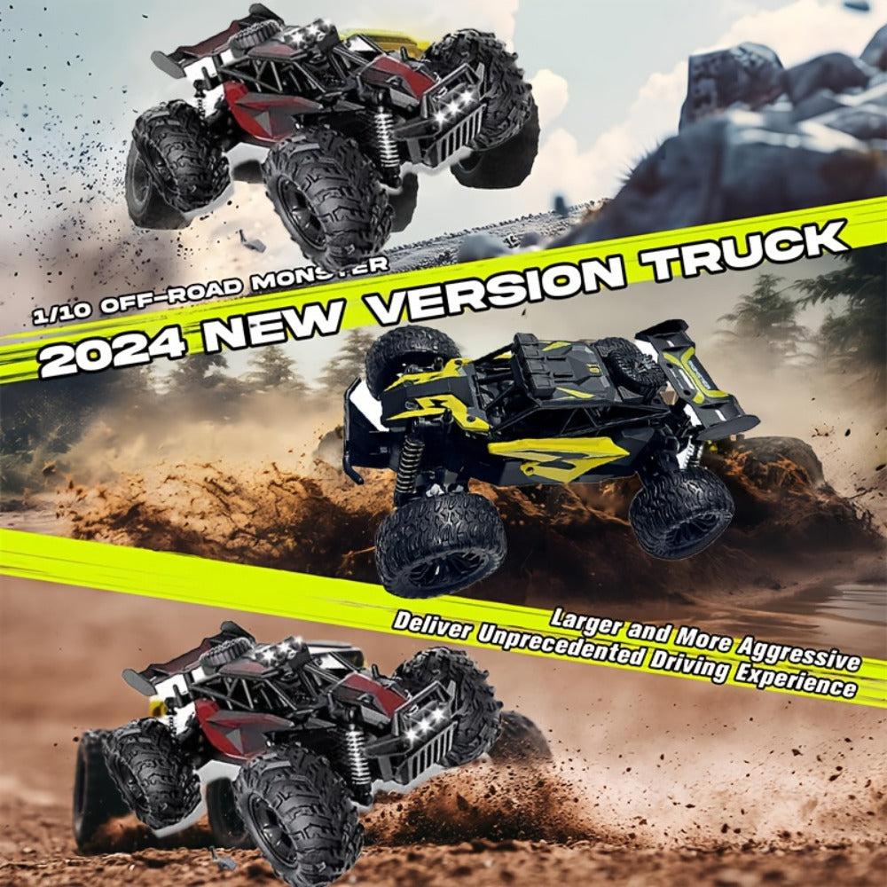 High Speed RC Off-Road Car 50km/h Remote Control Truck All Terrain Tires ABS Body 2.4G Drift Racing Toy Boys Girls Birthday Halloween Gift