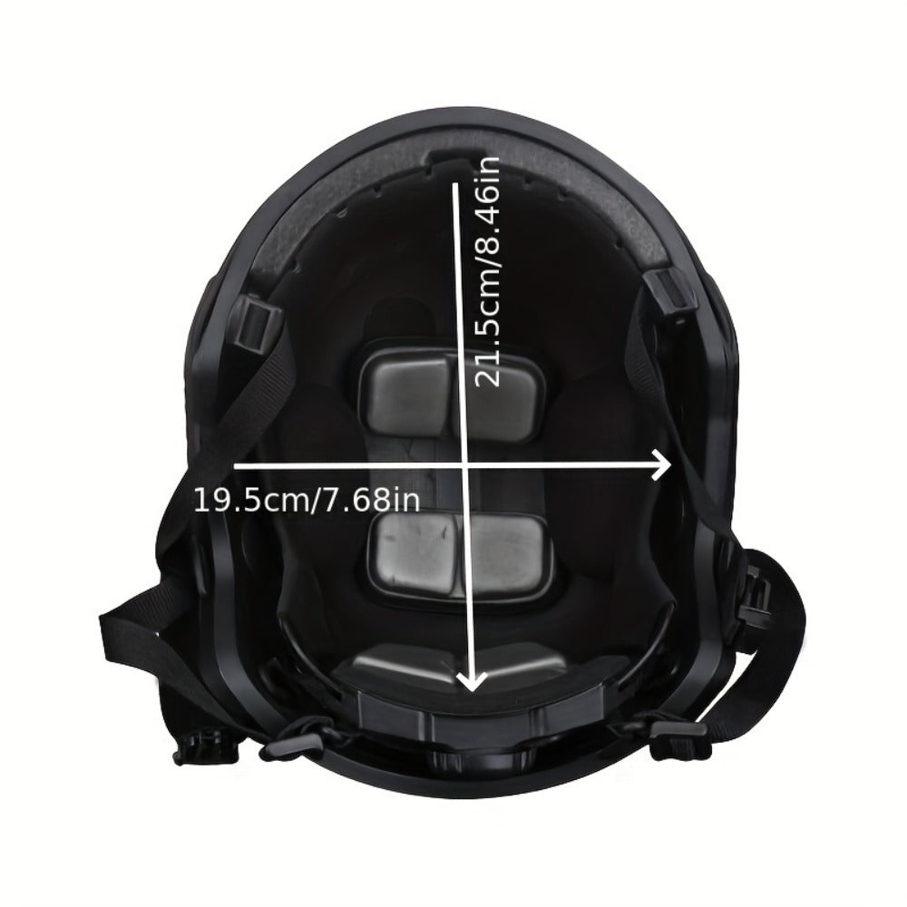 FAST Tactical Helmet & Skull Mask Set ABS Adjustable Knob for CS Paintball Airsoft – Cosplay Halloween Rave Party Photo Prop Bar Club Music Festival Gift, Black