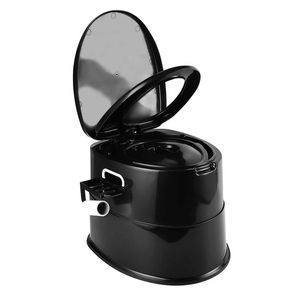 Extra Large Portable Toilet for Adults – Indoor Outdoor Commode with Detachable Inner Bucket & Removable Paper Holder, Lightweight Compact Design for Camping, Boating, Van Life & Emergency Use