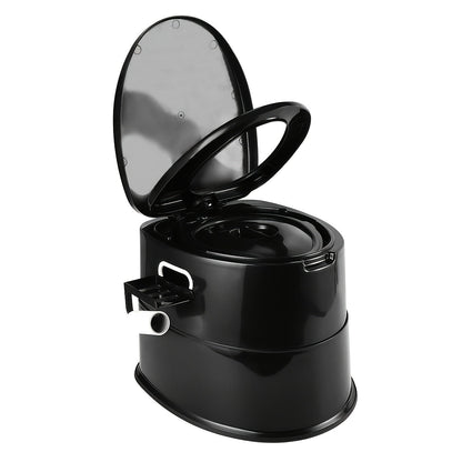 Extra Large Portable Toilet for Adults – Indoor Outdoor Commode with Detachable Inner Bucket & Removable Paper Holder, Lightweight Compact Design for Camping, Boating, Van Life & Emergency Use