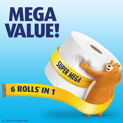 Charmin Ultra Soft Toilet Paper Mega Roll - 2-Ply 200 Sheets per Roll, Soft & Strong Bath Tissue, Available in Mega, Double, 16ct, 30ct, 328ct Bulk Pack Options for Home, Office & Commercial Use
