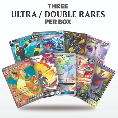100+ Pokémon Cards Triple Power Bundle – 3 Guaranteed Ultra Rare (EX/GX/V/VMAX/VSTAR) + 10 Holos + TCG Empire Storage Box | Authentic Collection Gift for Kids & Collectors