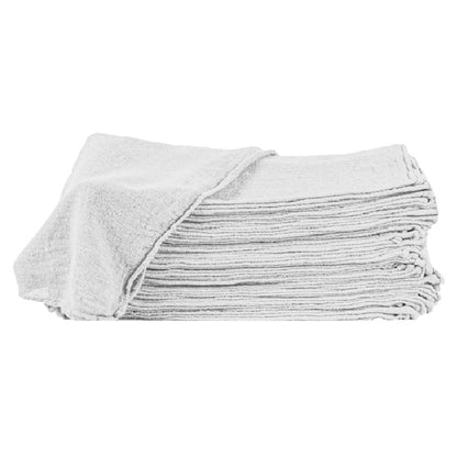 Cotton Shop Rags 12x14 Inch Absorbent Lint-Free Cleaning Towels Multipurpose Shop Towels for Automobile Garage Industry Home Red White Navy Blue 50 100 150 200 500 Pack Bulk Value