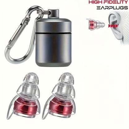 High Fidelity Earplugs for Concerts Musicians 24dB Noise Reduction – Advanced Filter Technology Ear Protection for Music Festivals, DJs, Nightclub, Drummers, Professional Work and Industrial Use