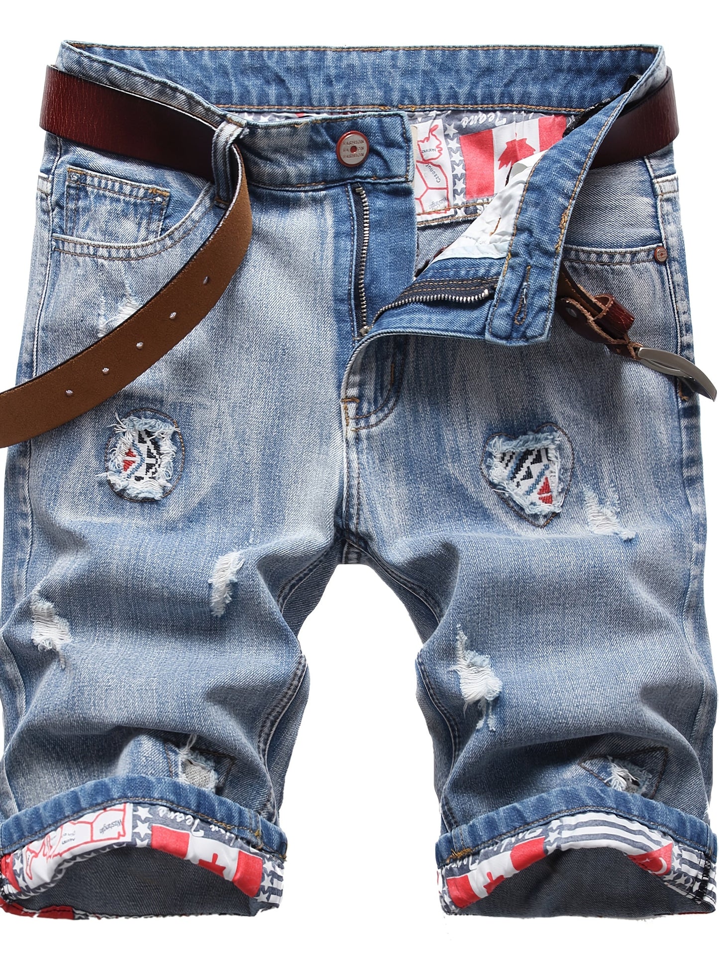 Men's Denim Shorts - Stretch With Pockets