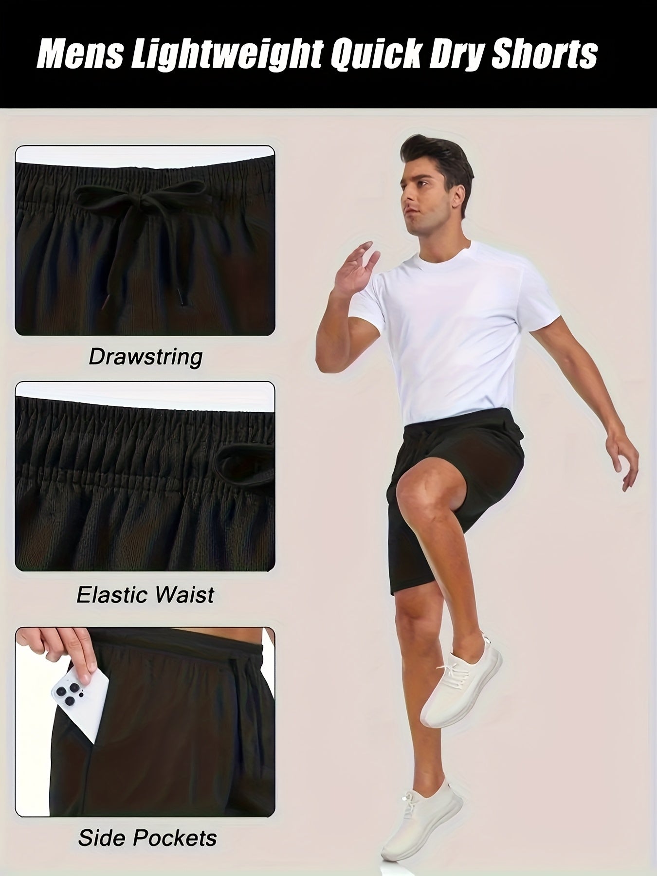 Boys's Workout Shorts - Stretch Comfort 311269