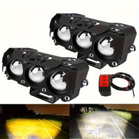 2 Motorcycle led lights+1 Switch