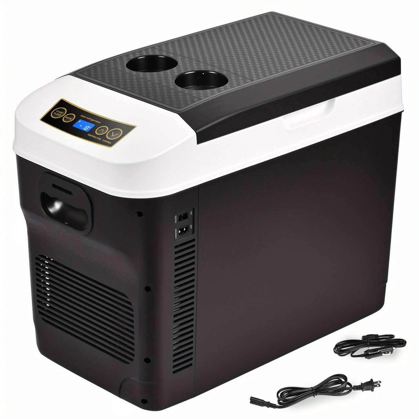 Portable Car Refrigerator Cooler & Warmer, 12V/24V DC & 120V AC Thermoelectric Fridge with Dual-Core Cooling – 23 or 31 Quart Electric Cooler for Camping, RV, Road Trip and Fishing