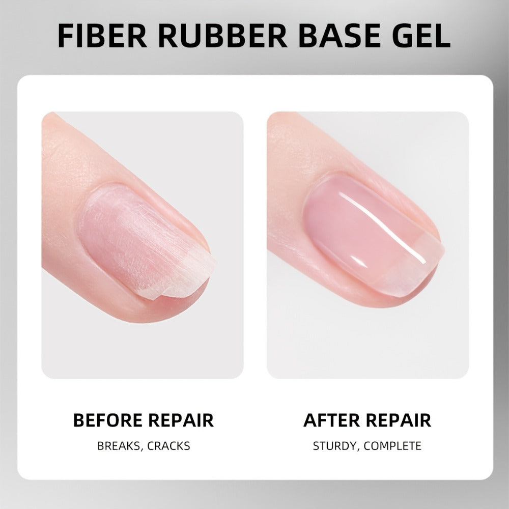 Fiber Repair Nail Glue 3pcs Set – Quick Dry Fiberglass Reinforced Adhesive for Nail Tips Extension, Broken Nail Repair & Nail Art, Crystal Clear Photo Frame Bottle Precision Applicator