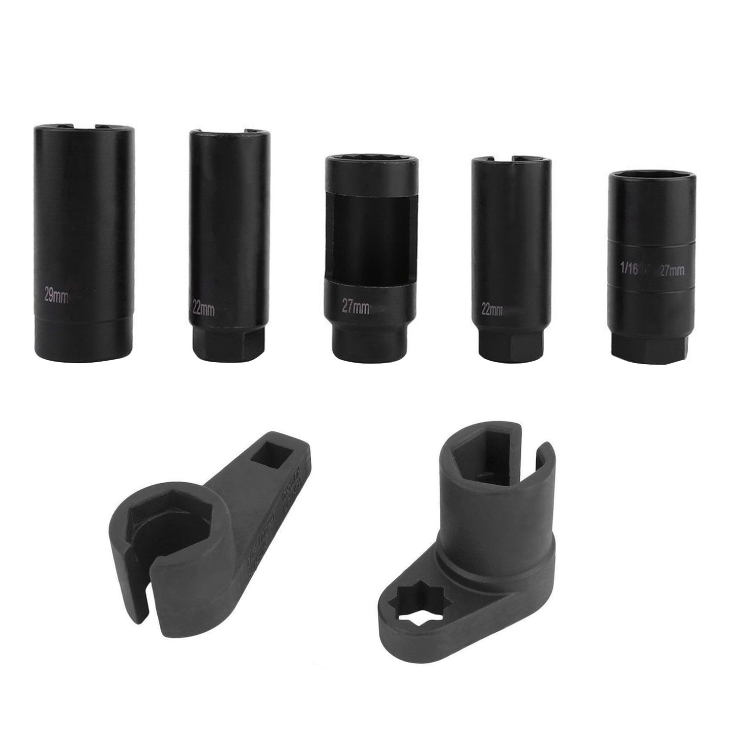 Oxygen Sensor Socket Set – Professional Removal & Installation Tool Kit for All Vehicles, Universal 22mm Slotted Design, Multiple Drive Sizes, Mechanic-Grade Auto Repair Socket Wrench