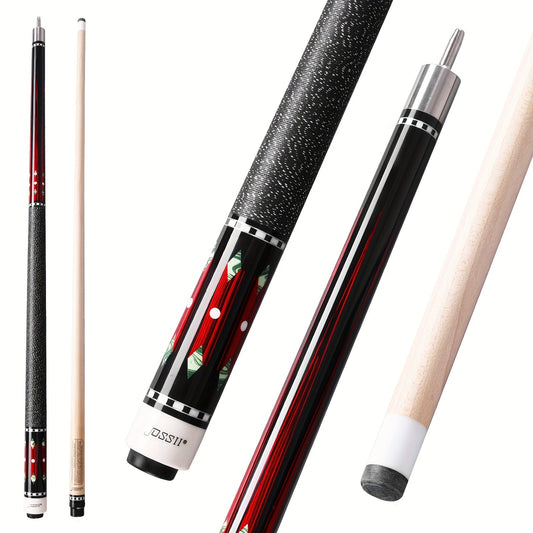 Professional Billiard Cue Stick 58 Inch Canadian Maple Wood – 12.5mm Tip, 19oz / 19.5oz / 20oz, Irish Linen Grip, 5 Color Options – Pool Cue for House, Bar & Club