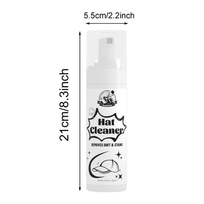 Hat Cleaner Foam Spray – Professional Stain Remover for Wool, Felt & Fur Hats, Removes Dirt, Sweat & Fingerprints, 6.76 Fl Oz (200ml), All-Season Hat Care, Great Gift for Hat Lovers (1/2/3/5 Pack)