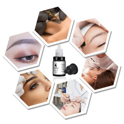 Permanent Eyebrow Tattoo Kit PMU Pen - Includes Tattoo Pen, Ink, Eyebrow & Lip Tattoo Needles, Practice Accessories, Complete Microblading Starter Set for Beginners & Enthusiasts, Black or Pink