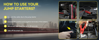 4000A Jump Starter with Air Compressor 150PSI – 12V Battery Pack for 8.0L Gas & 6.5L Diesel, USB & USB-C, LED Light, Car Emergency Kit