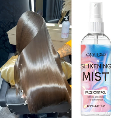 Perfumed Hair Mist Smoothing Spray 100ml — Heat Protection, Anti-Frizz, Moisturizing & Detangling Leave-In Formula | Long-Lasting Fragrance for Straight, Curly & Frizzy Hair | All Hair Types Unisex