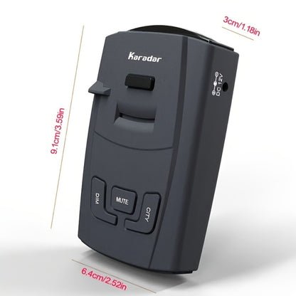 Radar Detector for Cars – S360 360° Long Range X/K/KA Band & Laser Detection with Voice Alerts, City Highway Mode, VG-2 Undetectable & Advanced False Alert Filter