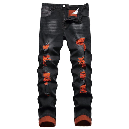 Men's Skinny Jeans - Classic Wash Distressed Modern 148453